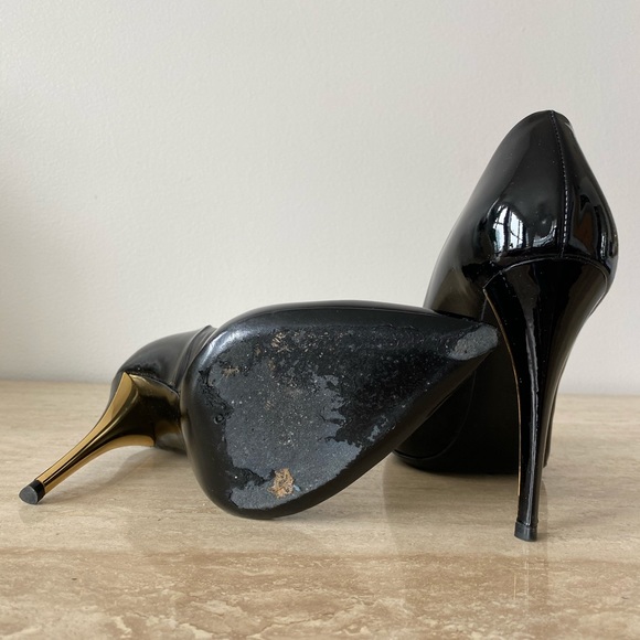 YSL Black Patent Leather Heels - Picture 2 of 6